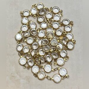 Swarovski Crystal Open Bezel Necklace, Clear Crystals